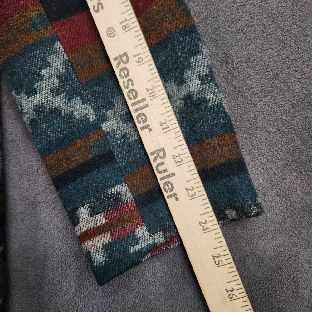 Vintage Braetan Blazer Womens Small Teal Burgundy Southwestern‎ Aztec Wool Blend - Picture 10 of 11